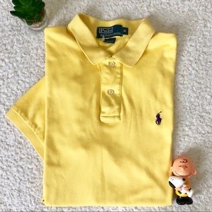 Ralph Lauren Yellow Polo Golf Shirt Medium